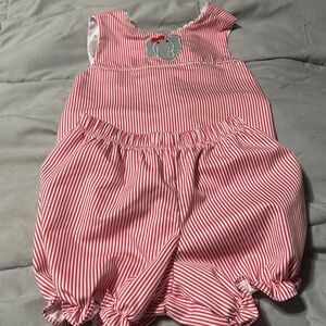 KREWE Red and White Baby Romper